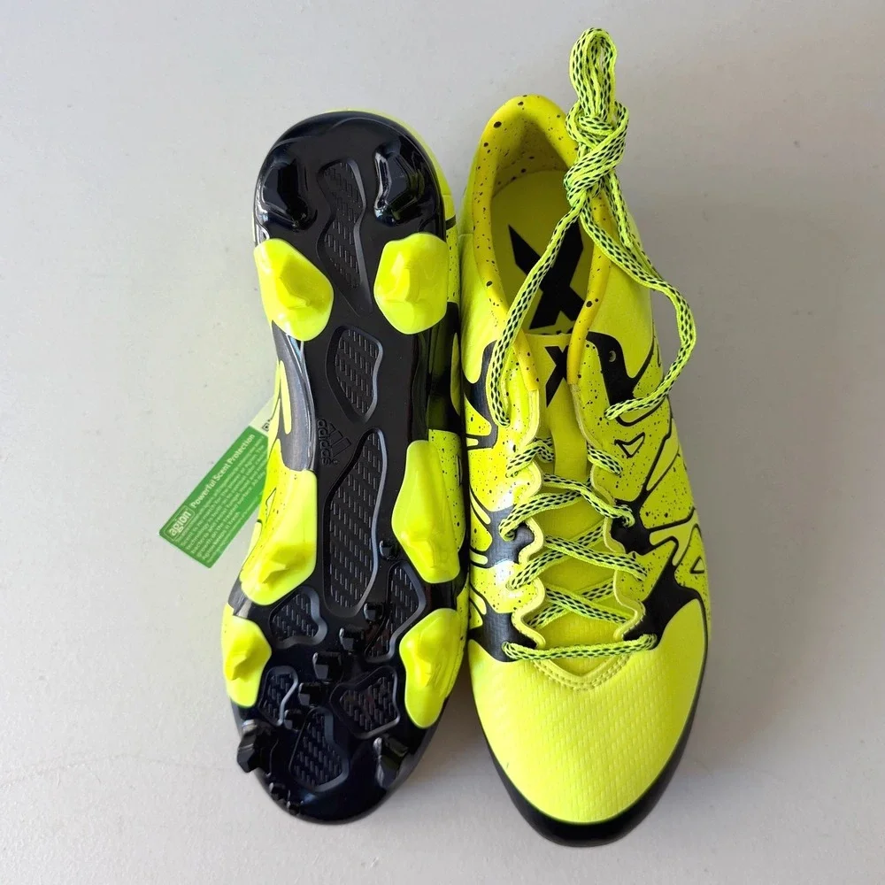 Adidas X 15.3 FG AG Soccer Cleats Solar Yellow Black Mens 8 B27001
